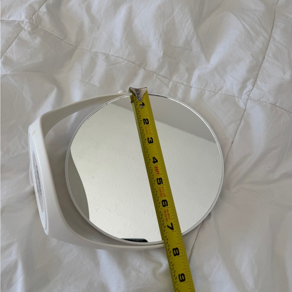 Room Essentials White Vanity Mirror - 360° Swivel Tabletop - Picture 4 of 9